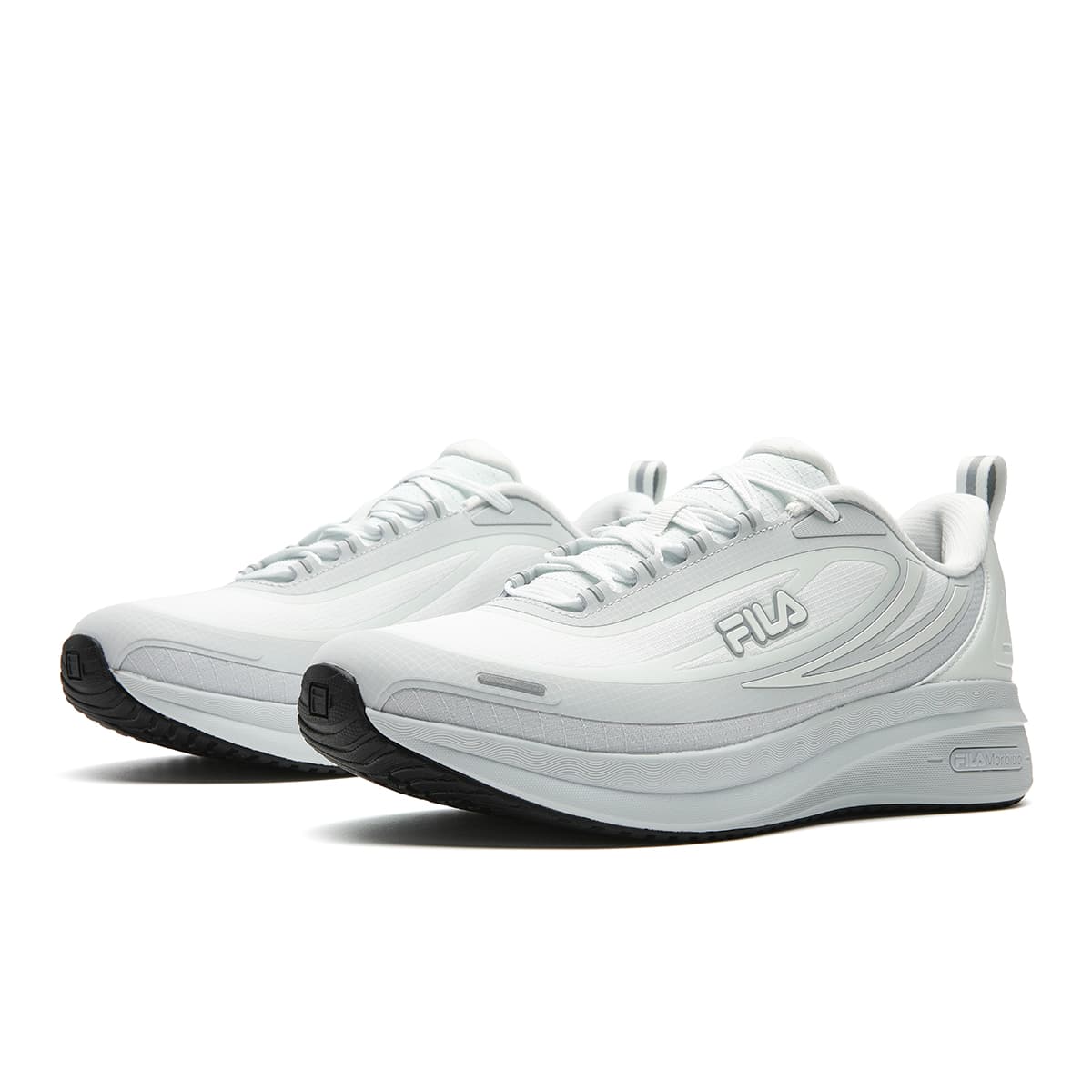 Кроссовки для бега FILA NUVOLE 4 Беговые кроссовки Низкий Топ Блекнущий Синий Day Речный Каменный Серый Мужской - изображение 3
