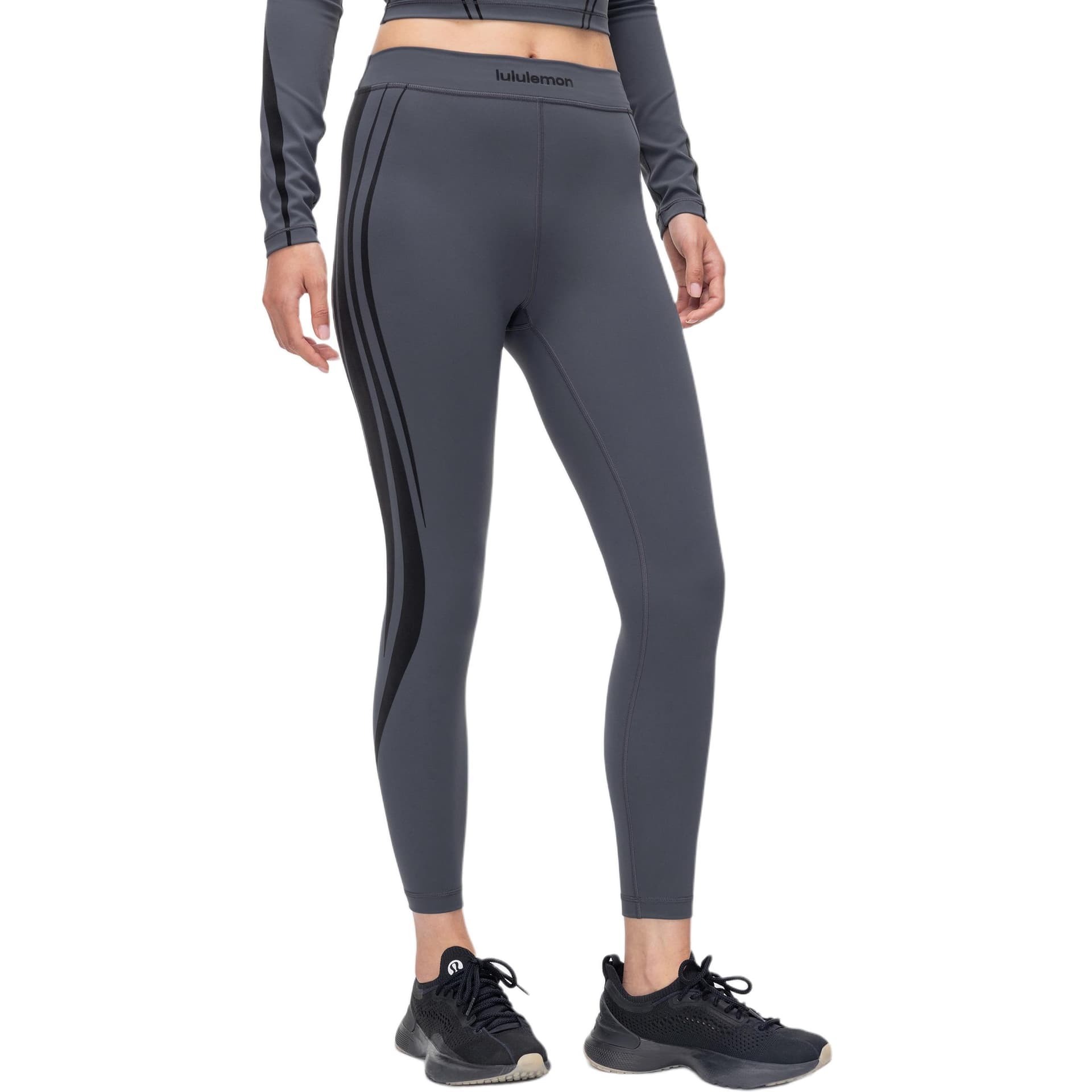 Штаны Lululemon Wunder Train Smoke Gray Graphite Gray Coal Grey Женские Спортивные Брюки - изображение 1