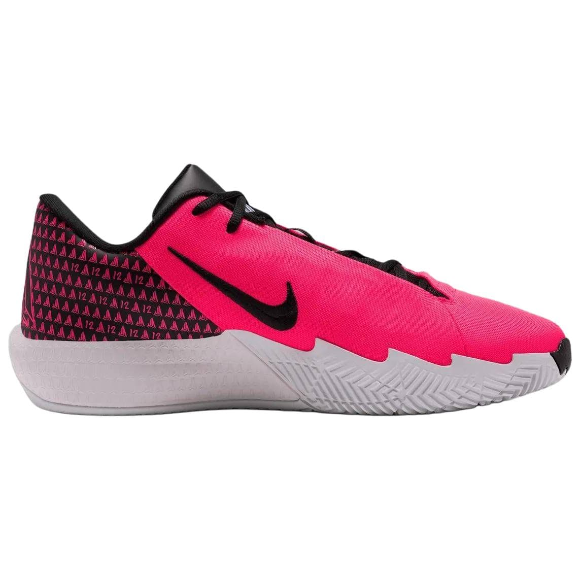 Кроссовки для баскетбола NIKE Twelve Time Баскетбольные кроссовки Low Топ Неоновый розовый Унисекс - изображение 2