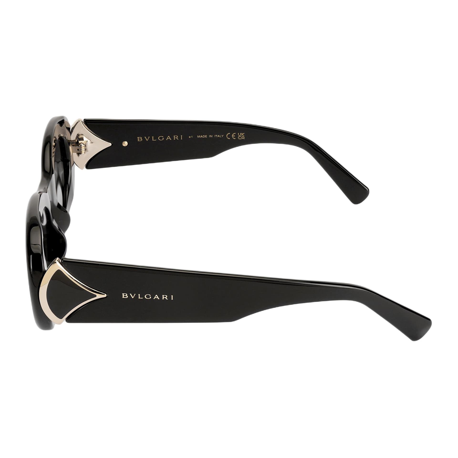 Солнцезащитные очки BVLGARI DIVAS' DREAM SERIES Ацетатное волокно OVAL SUNGLASSES Унисекс Черный - изображение 4