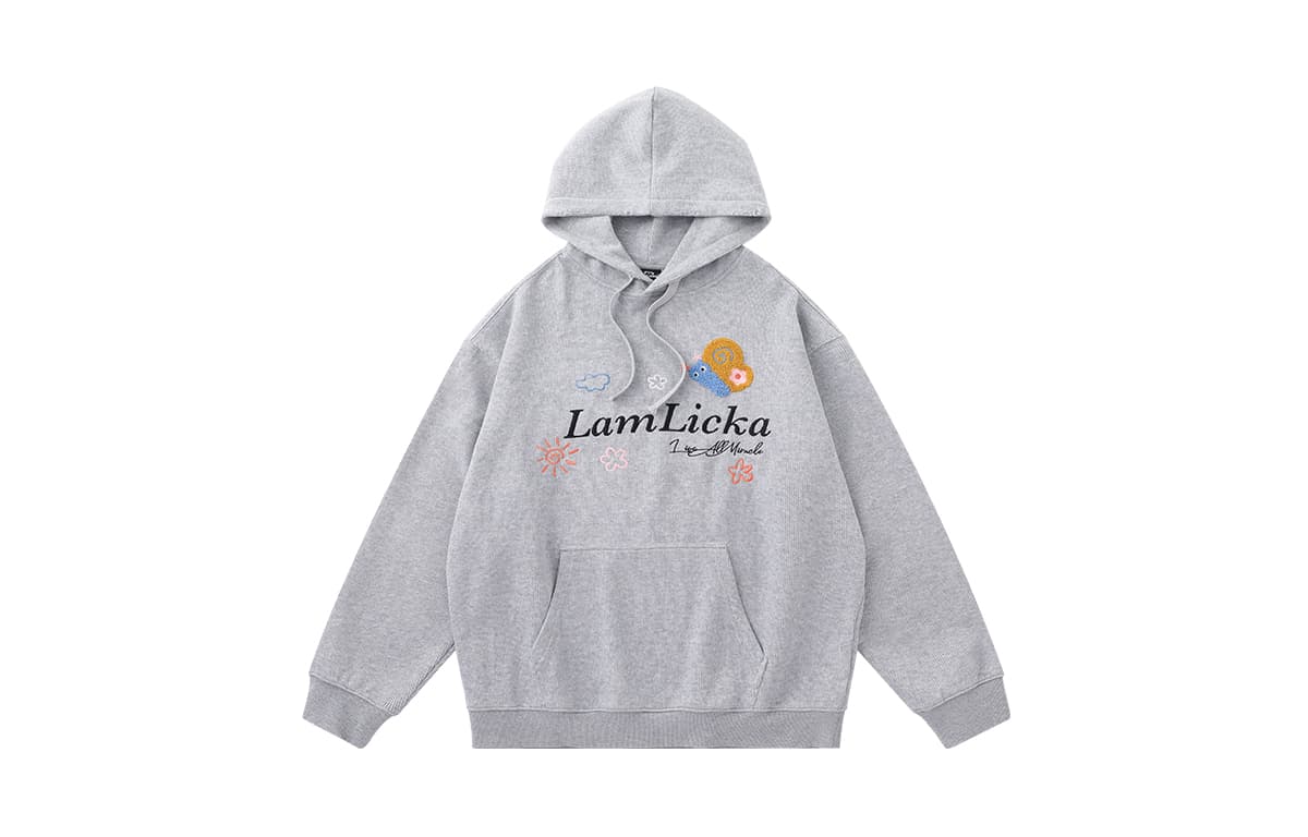 Худи LAMLICKA Серый Унисекс Толстовки - изображение 1