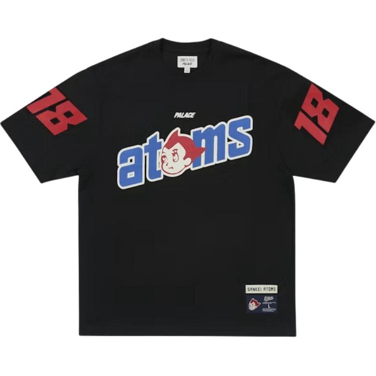 Футболка PALACE EBBETS FIELD FLANNELS Черный Унисекс T-рубашки - изображение 1