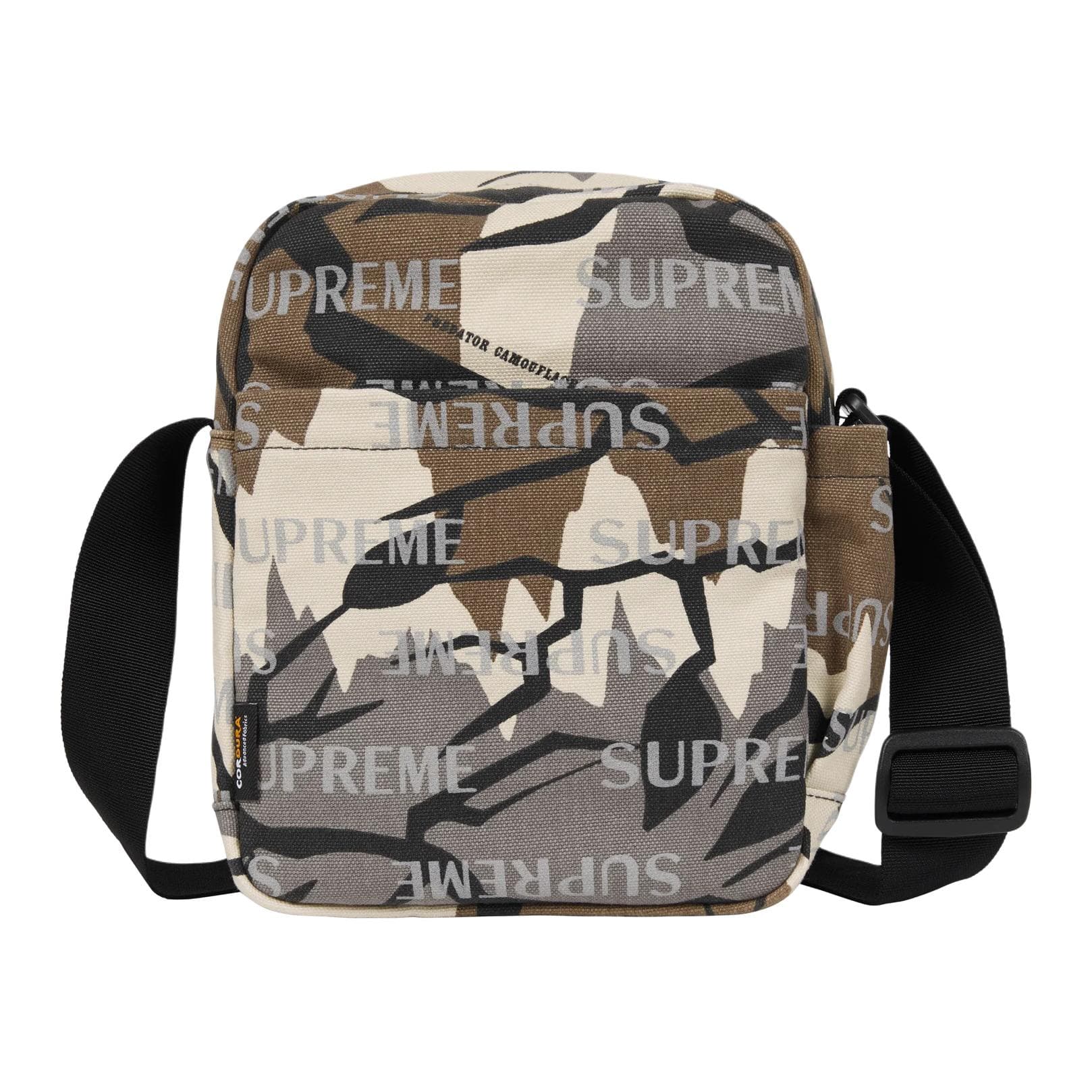 Сумка через плечо supreme Хлопковая смесь Цвет холста Сумки кросс-боди Унисекс Коричневый Камуфляж - изображение 3