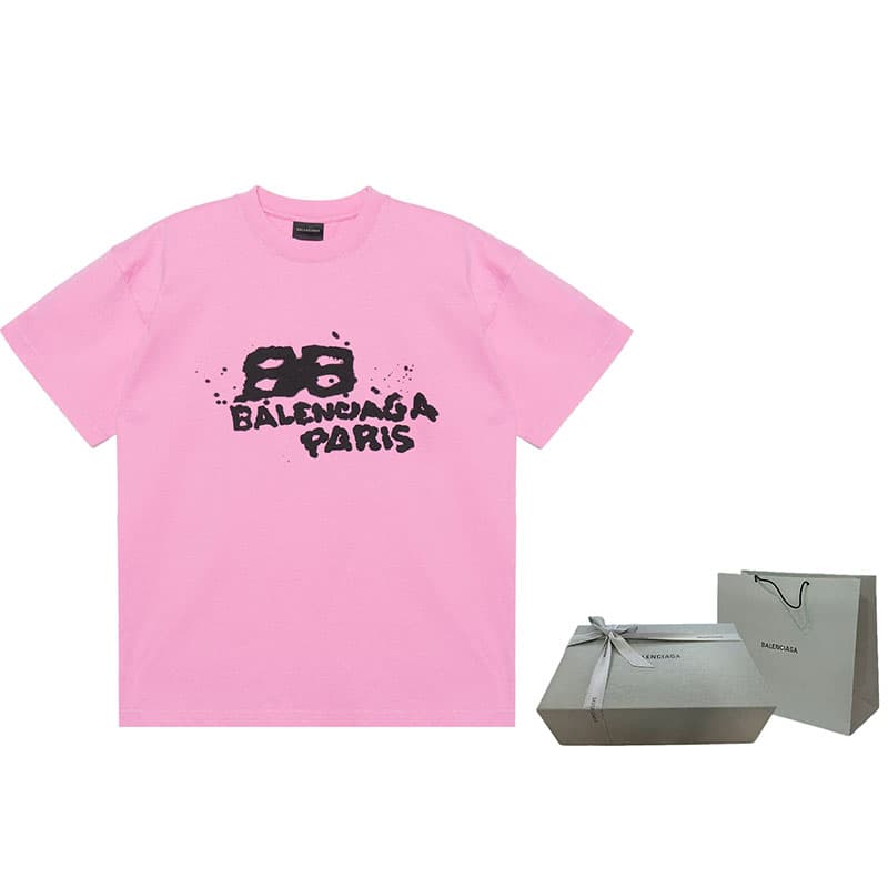 Футболка Balenciaga SS23 Hand Drawn Bb Icon LogoT - изображение 9