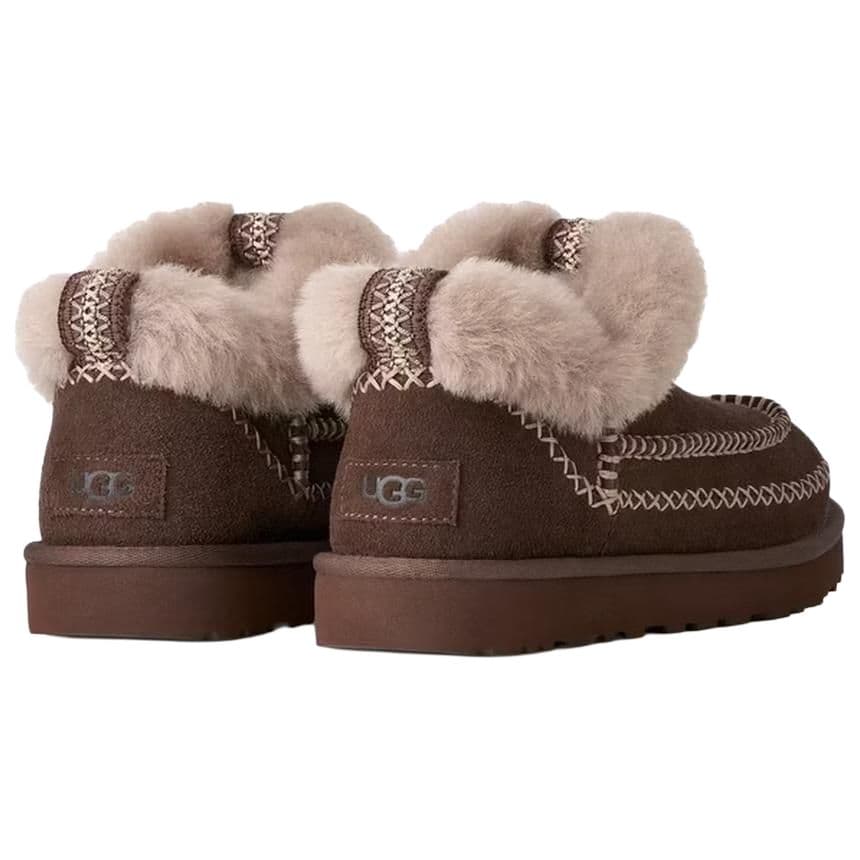 Ботинки зимние UGG Classic Novelty Сноубутсы Burnt Древесный цвет Женские - изображение 3