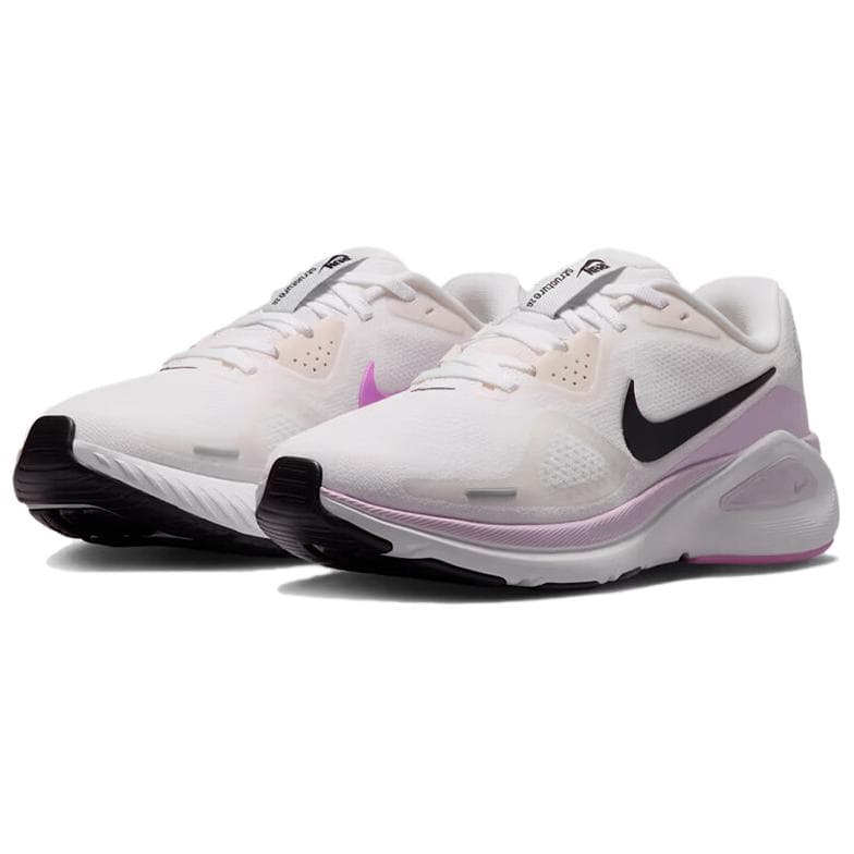 Кроссовки для бега NIKE Zoom Structure 26 Беговые кроссовки Low Топ Черный белый розовый Женские - изображение 3