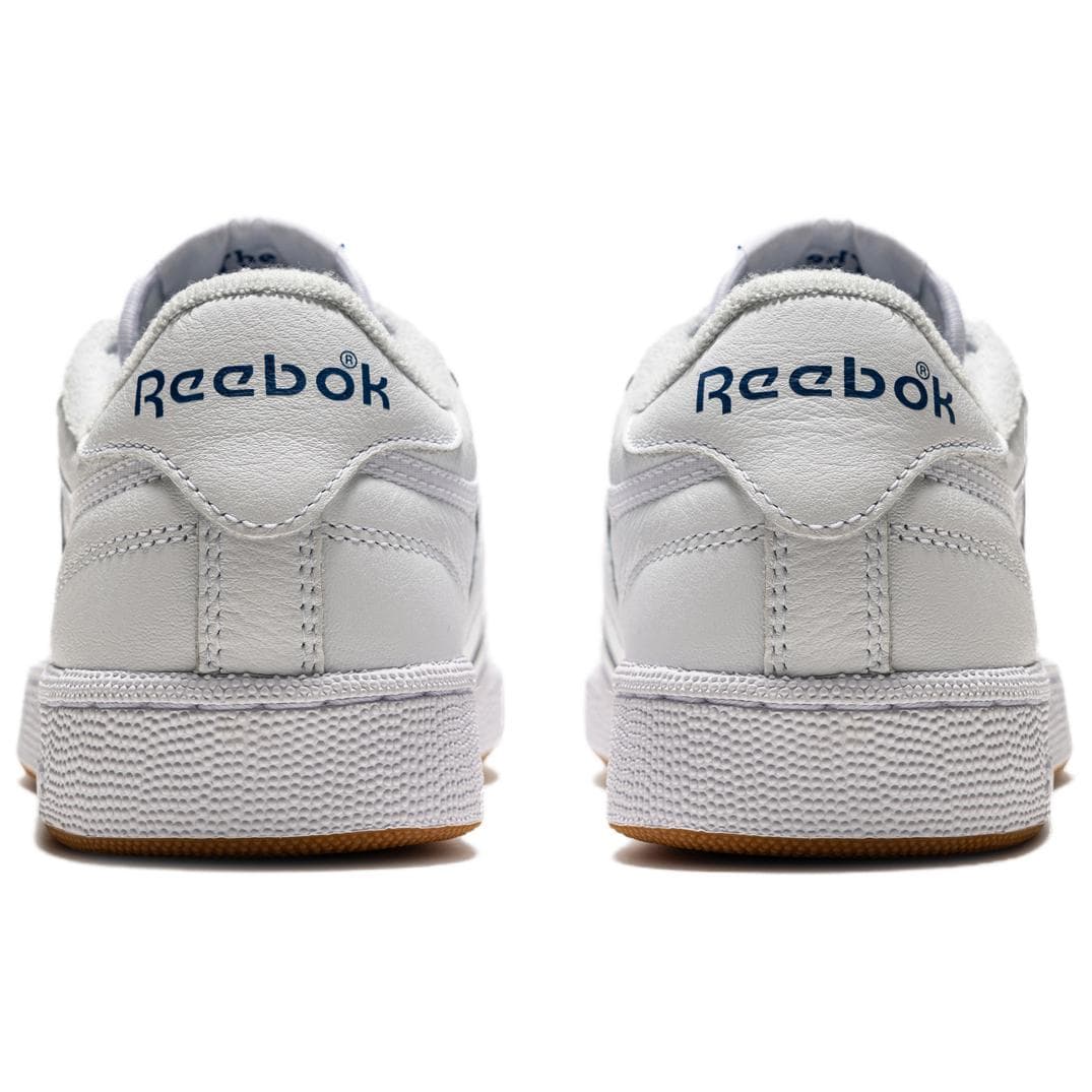 Кроссовки Reebok CLUB C 85 Лоу-топы Повседневная обувь Мужская Белая RE-ENTER The Scene Возвращайтесь с шагом - изображение 4