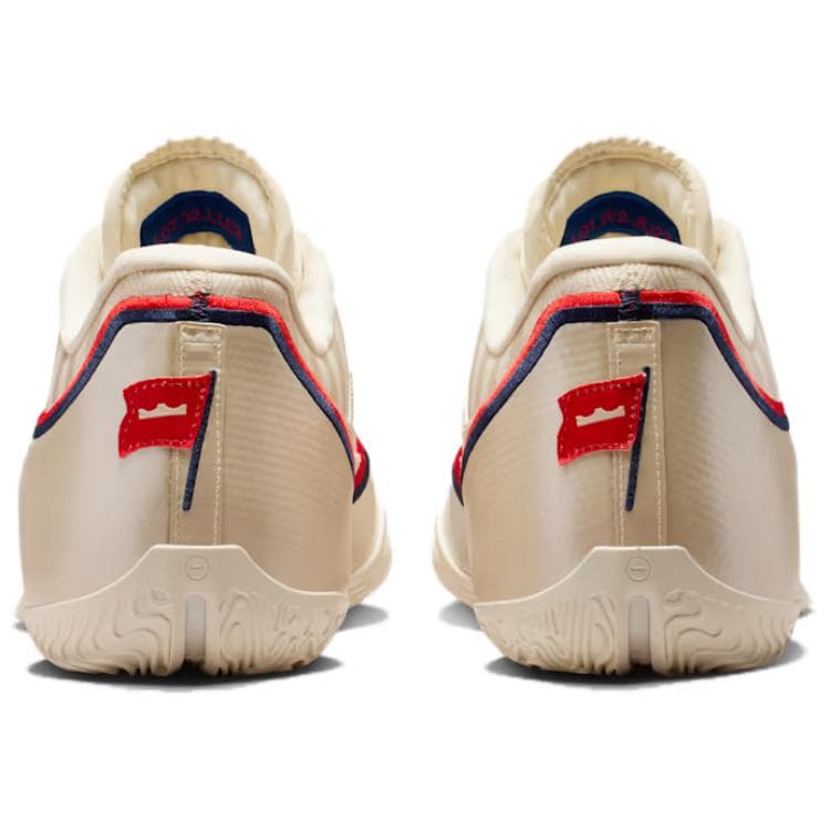 Кроссовки для баскетбола NIKE Lebron 23 Поддержка Отскок Анти-Твист Сцепление Низкие Баскетбольные Кроссовки Мужские Бежево-Красные - изображение 5