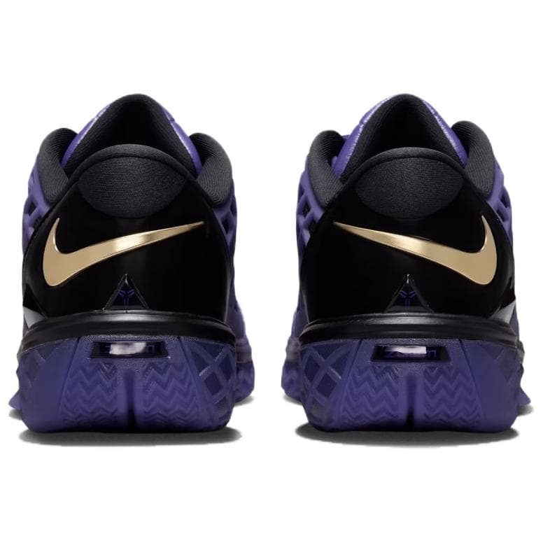Кроссовки для баскетбола Nike X FC Barcelona Zoom Kobe 3 Low Топ Баскетбольные кроссовки Унисекс Желто-фиолетовый - изображение 5