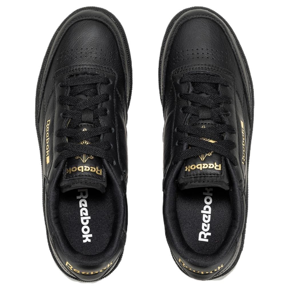 Кроссовки Reebok CLUB C 85 Лоу-топы Трендовая Обувь Повседневная Обувь Женская Черная RE-ENTER The Scene Возвращайтесь с шагом - изображение 3