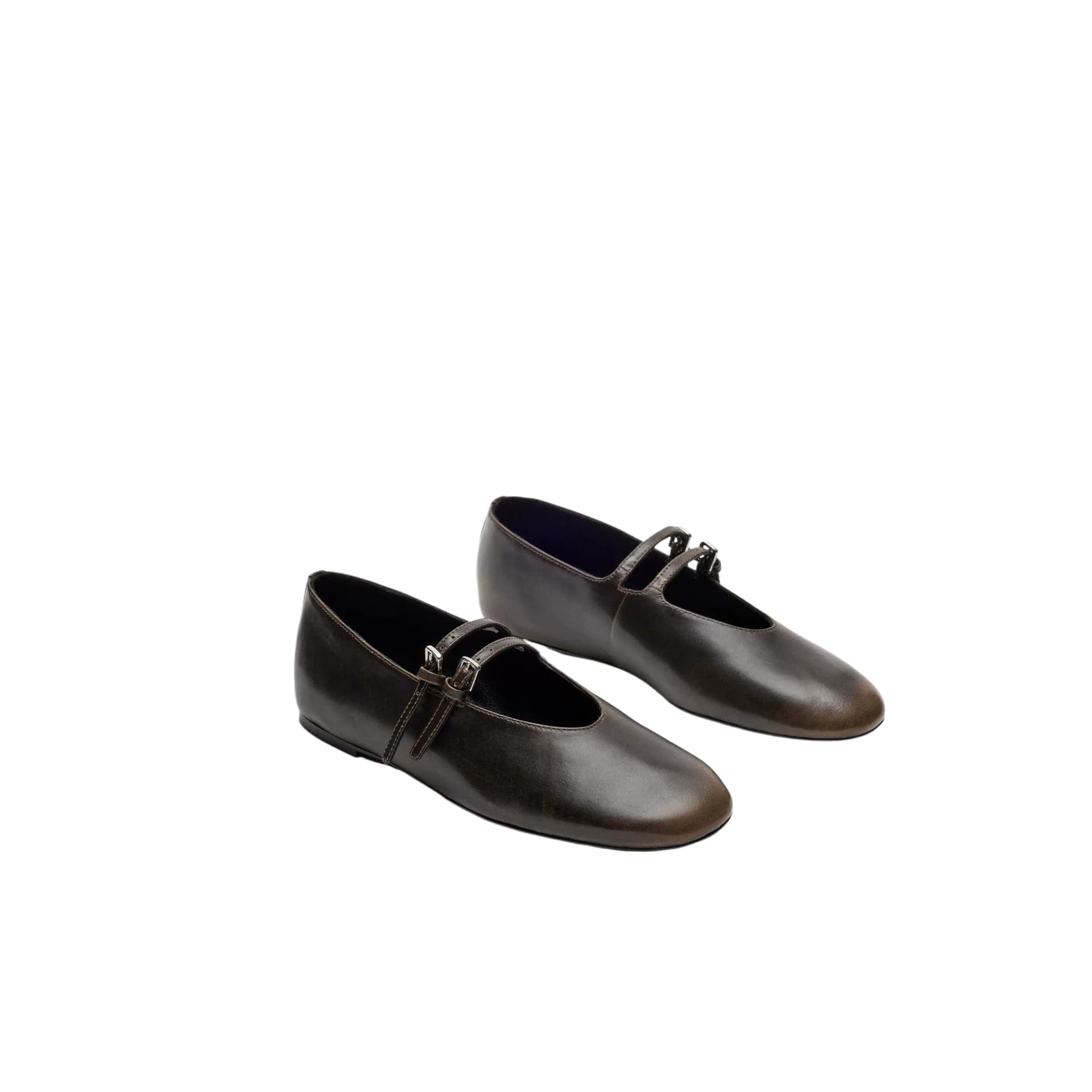 Massimo Dutti Балетки Коричневый Женские - изображение 3