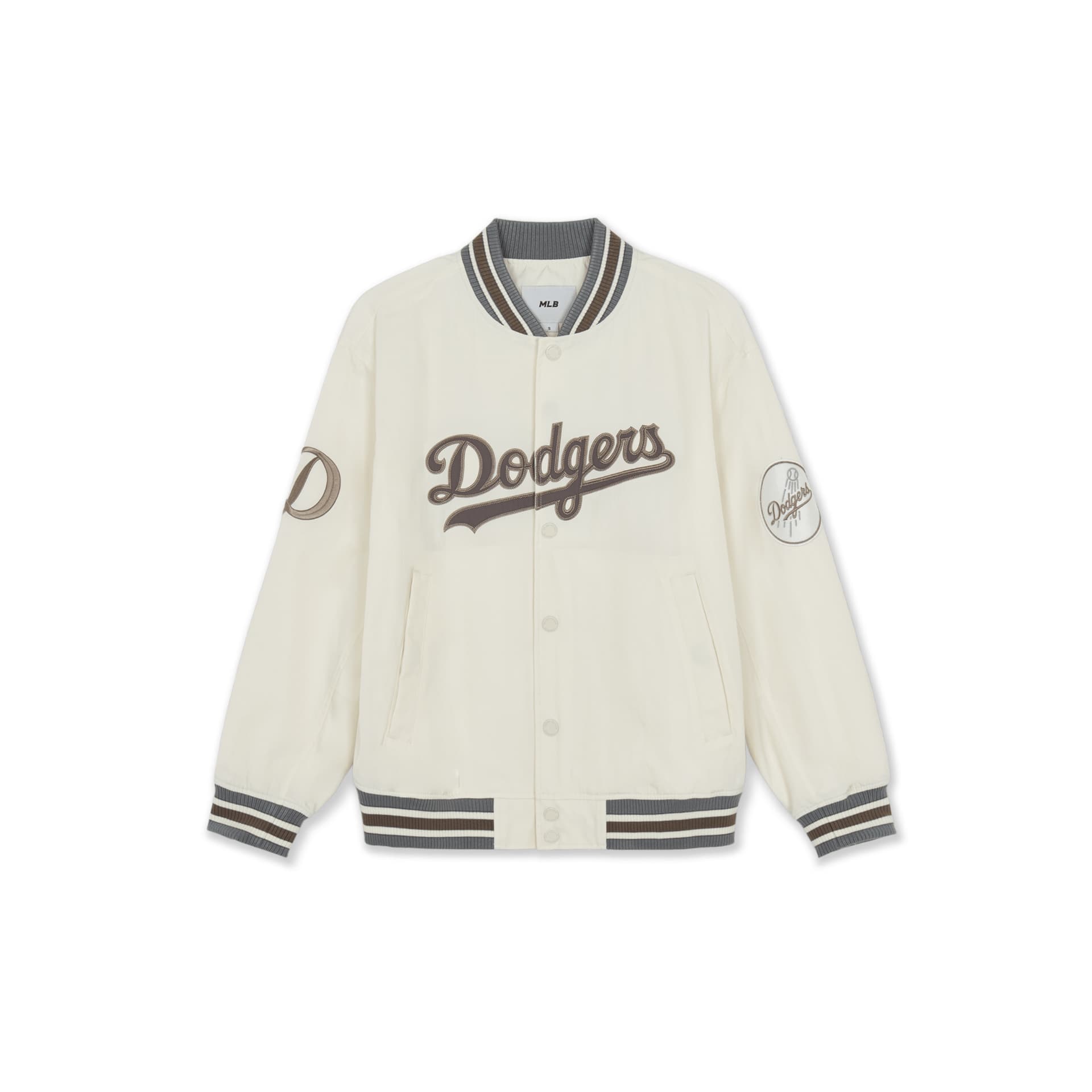Бомбер MLB Los Angeles Dodgers Кремы Унисекс Бейсбольные куртки - изображение 1
