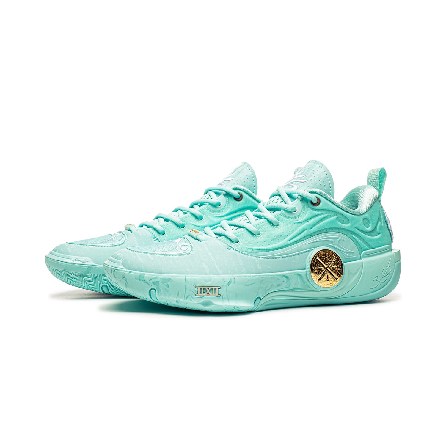 Кроссовки для баскетбола Li NING WOW12 Баскетбольные кроссовки Low Топ Островной синий Мужской - изображение 3