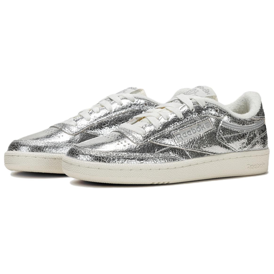 Кроссовки Reebok CLUB C 85 Лоу-топы Повседневная обувь Женская Серебристая RE-ENTER The Scene Возвращайтесь с каждым шагом - изображение 2