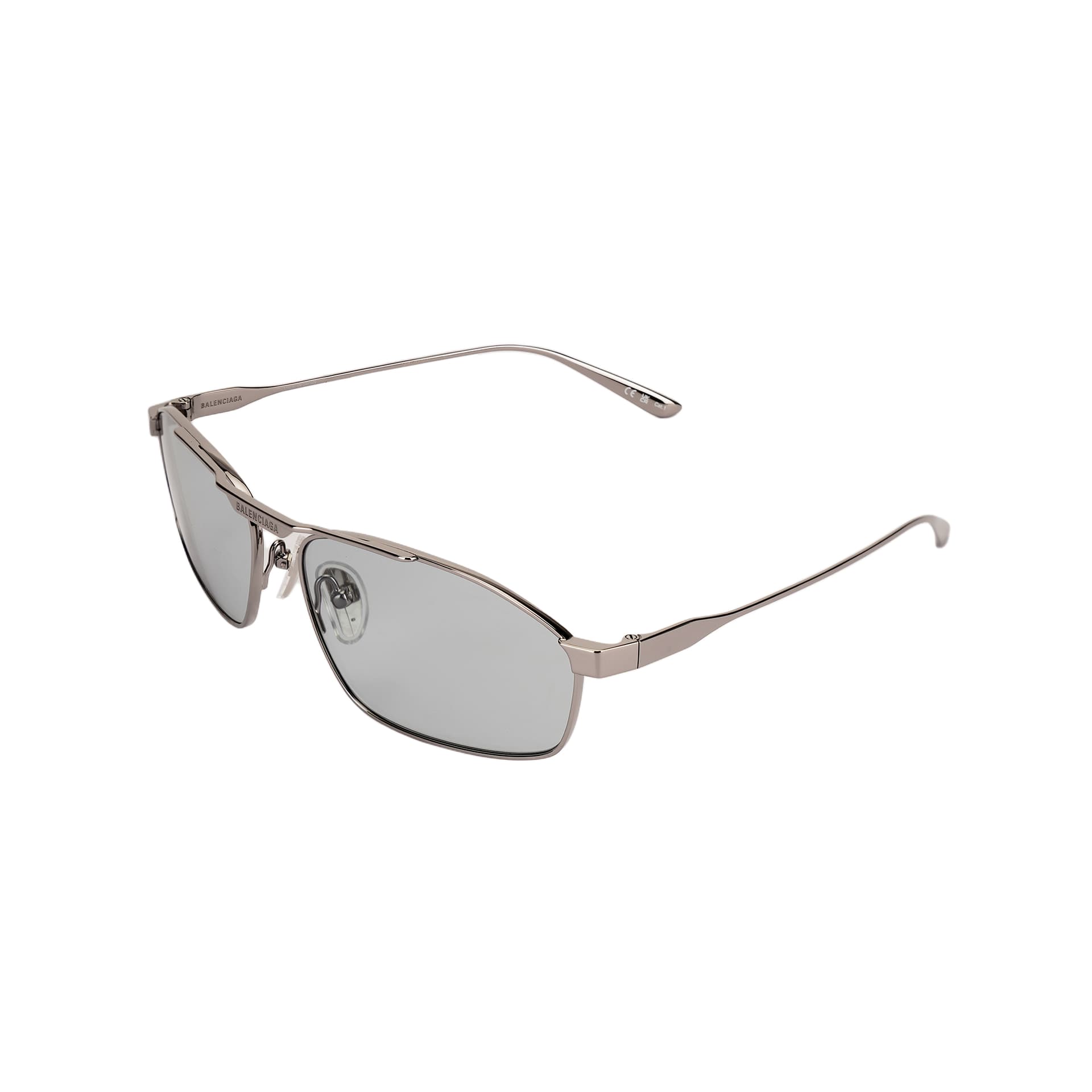 Солнцезащитные очки Balenciaga Металлические Aviator Солнцезащитные очки Мужские Серые - изображение 1