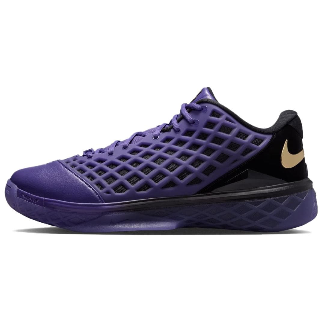 Кроссовки для баскетбола Nike X FC Barcelona Zoom Kobe 3 Low Топ Баскетбольные кроссовки Унисекс Желто-фиолетовый - изображение 1