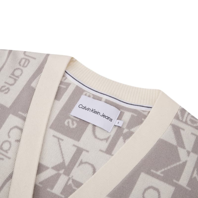 Кофта calvin klein Трикотаж Женские Бежево-серый Многоцветный - изображение 3