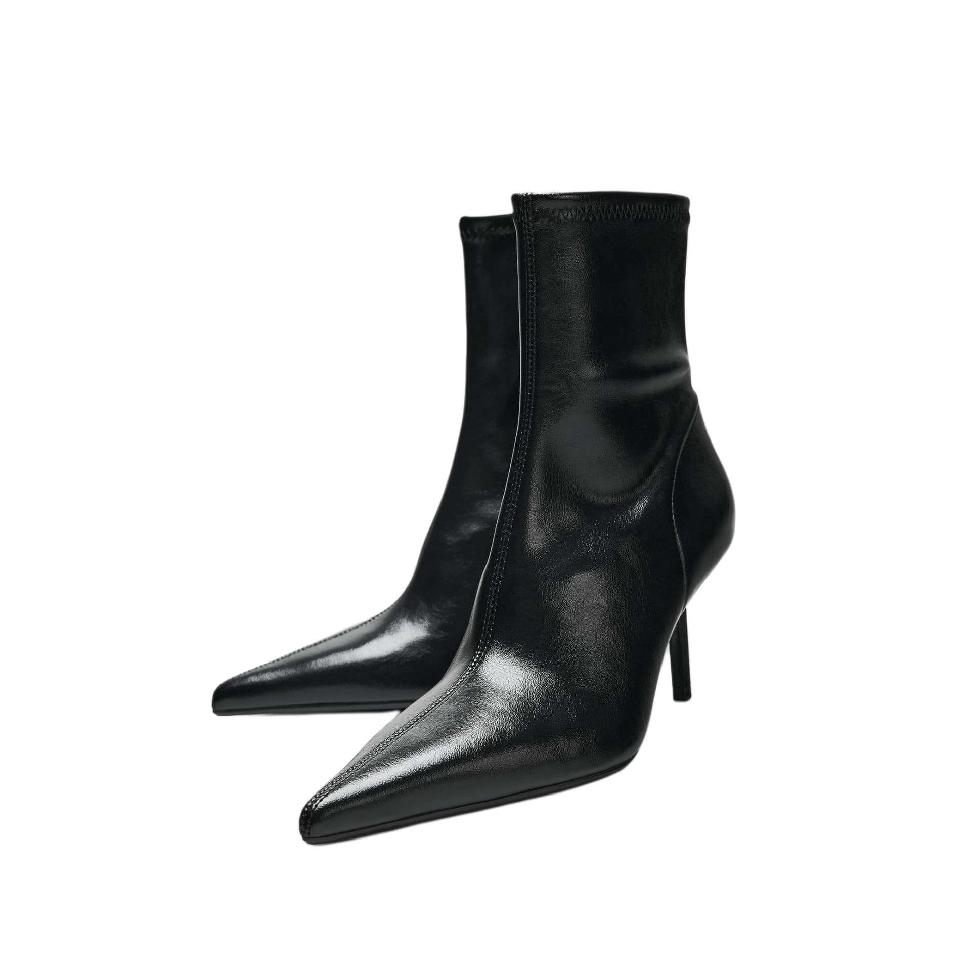 Сапоги zara Ботильоны Черный Женские - изображение 2