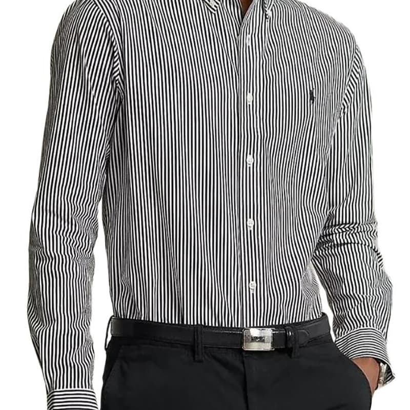 Рубашка Черные мужские рубашки Polo Ralph Lauren - изображение 2
