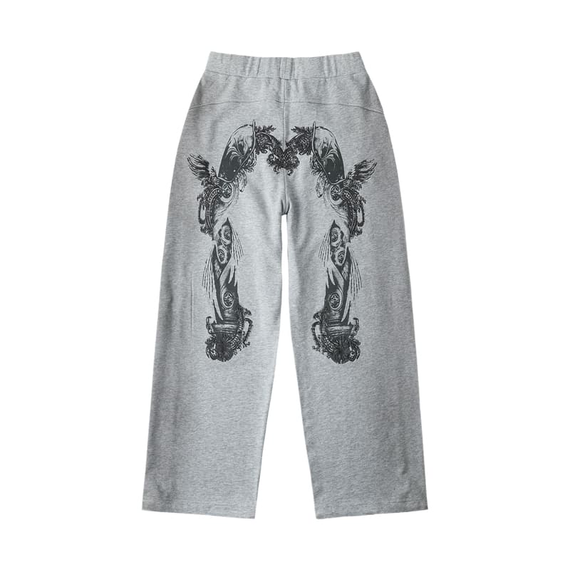 Штаны Evisu Вересковый серый Женские Повседневные брюки - изображение 2