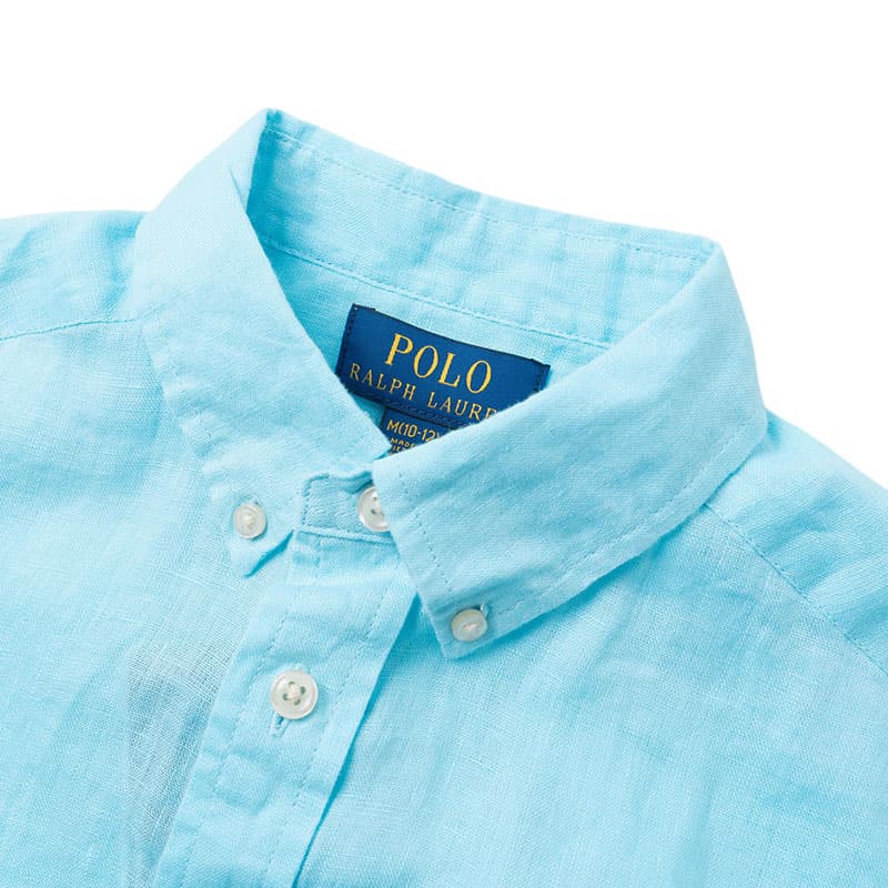 Polo Ralph Lauren Повседневная рубашка бирюзового цвета для детей - изображение 4