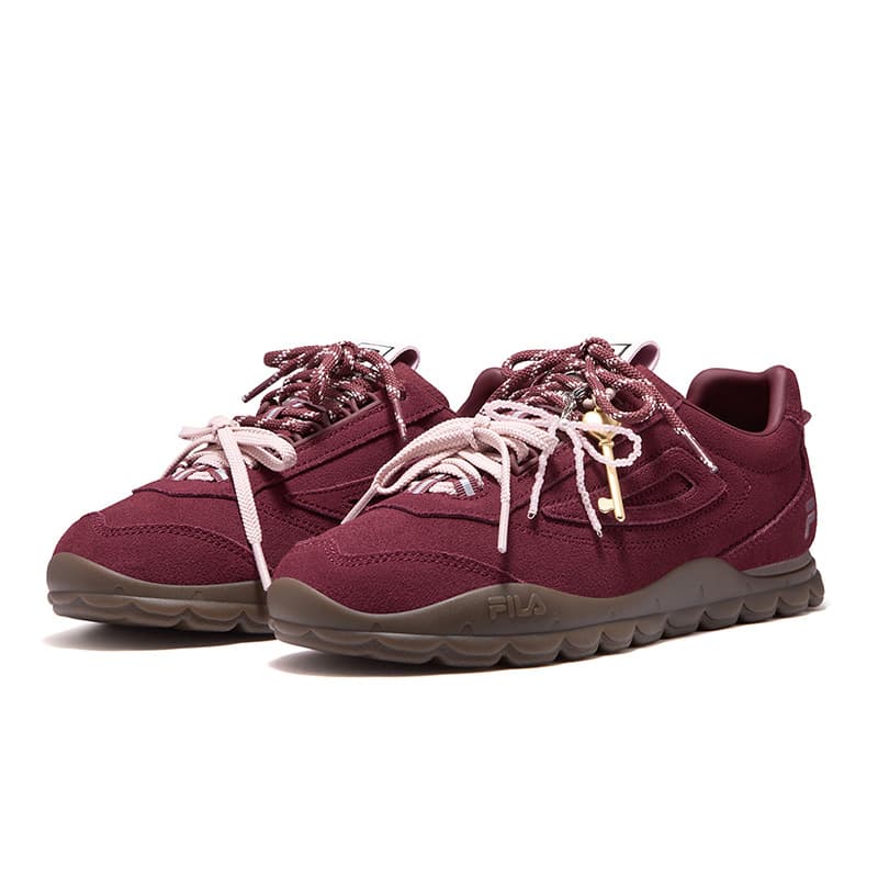 Кроссовки FILA FUSION BOBOBLING Лоу-топы Повседневная обувь Женские Розовый Темно-фиолетовый - изображение 3