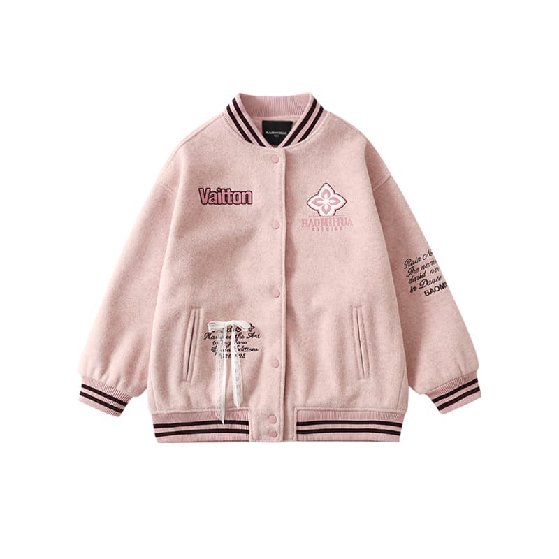 BOBBY ABLEY Розовый Kids Бейсбольные куртки - изображение 1
