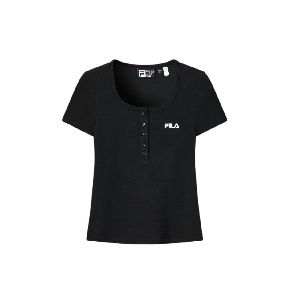 Футболка FILA ORIGINALE T-рубашка Женская Глубокий Черный - изображение 1