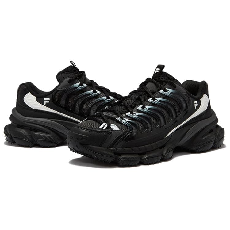 Кроссовки FILA FUSION BRACKET Starship Shoes Текстиль Синтетическая кожа Низкий верх Повседневная обувь Женская Черный Серый - изображение 6