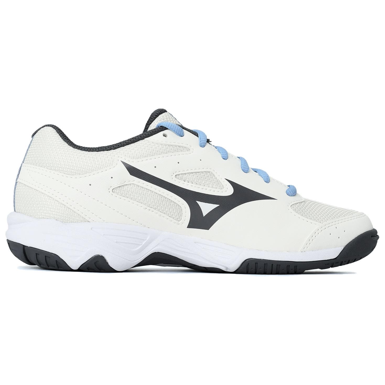 Кроссовки для бадминтона Mizuno Cyclone Speed CN Устойчивые к истиранию Низкие Кроссовки для Бадминтона Унисекс Белый Синий Серый - изображение 2