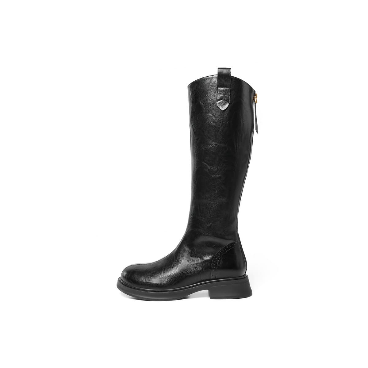 Ботинки Белль Колено High Ботинки Черный Женские - изображение 1