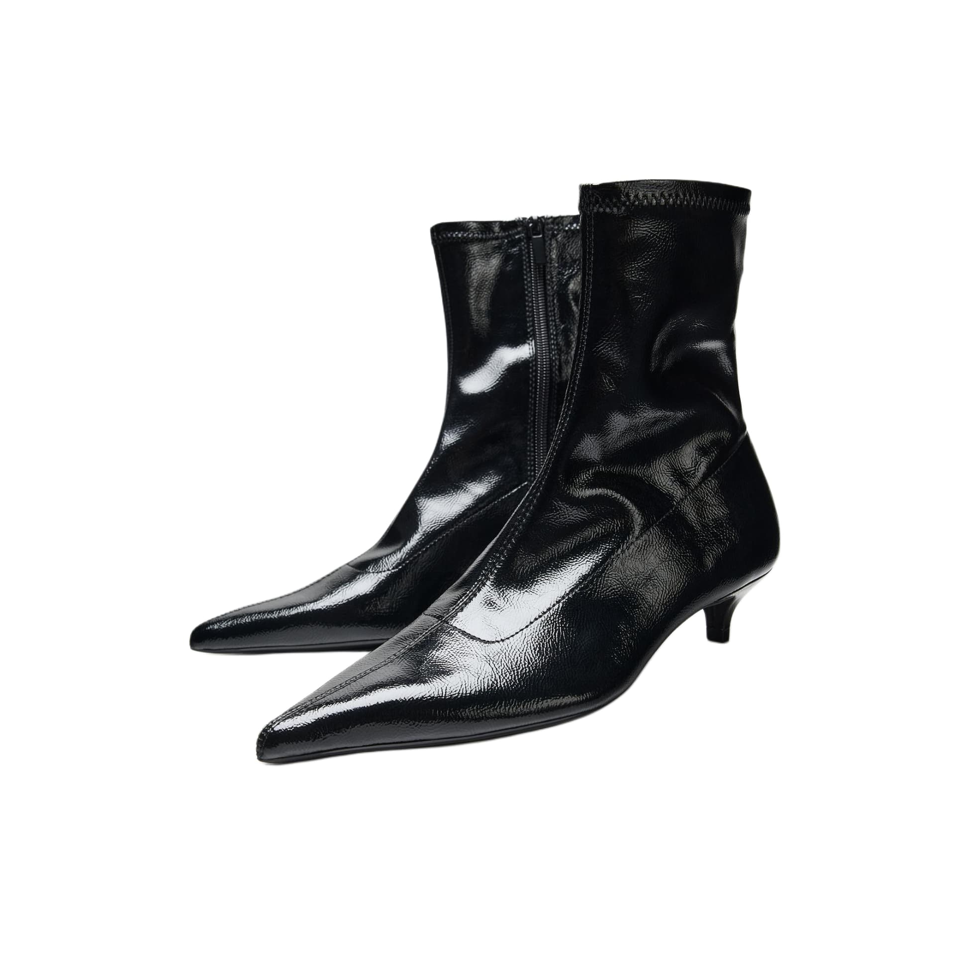 Сапоги zara Ботильоны Черный Женские - изображение 2
