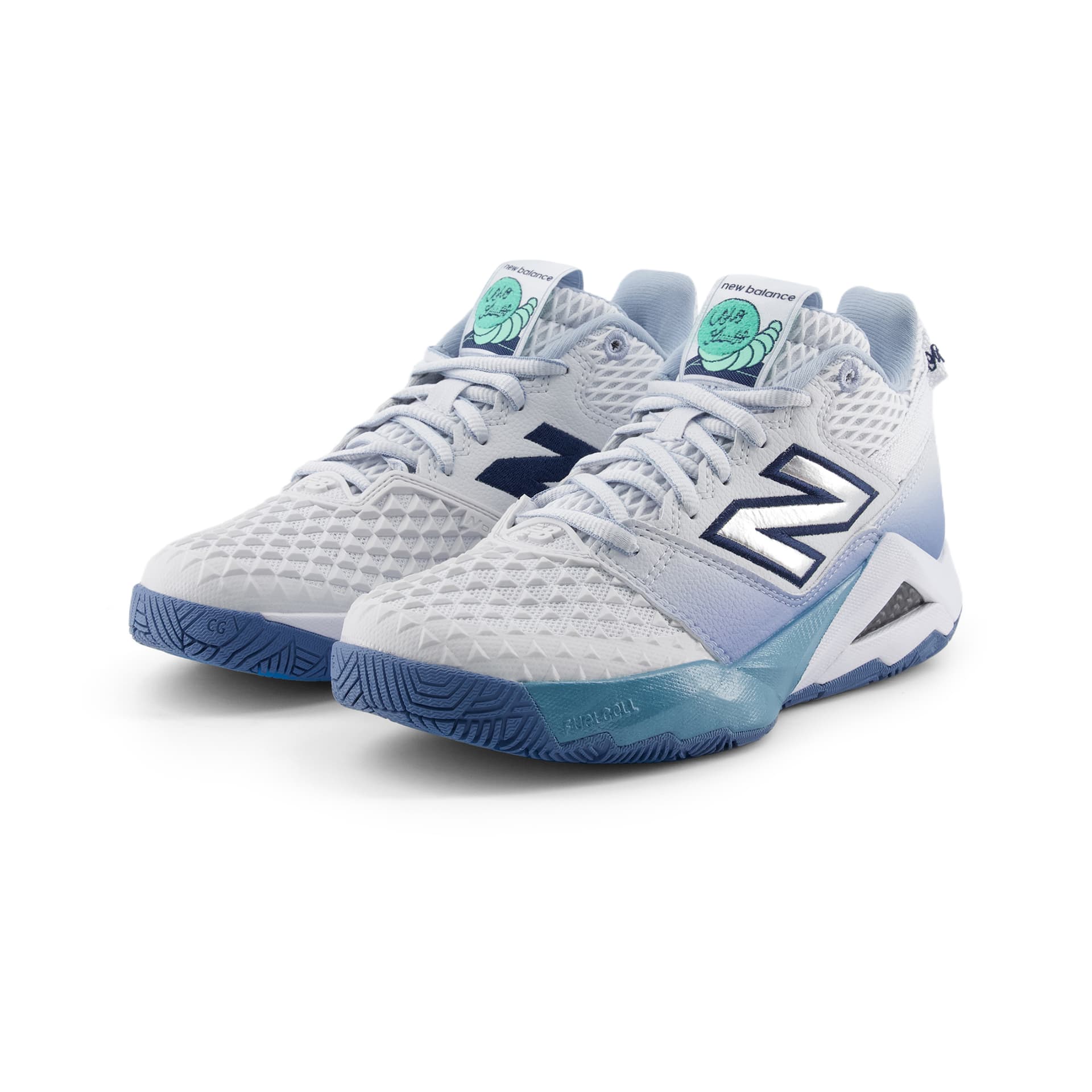 Кроссовки для тенниса New Balance Coco CG2 Теннисные кроссовки Низкий топ Блестящий синий и HERON синий Женские - изображение 3