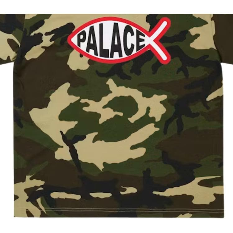 Футболка PALACE Camouflage Green Unisex T-Shirts PALACE Камуфляж Зеленый Унисекс Футболки - изображение 4
