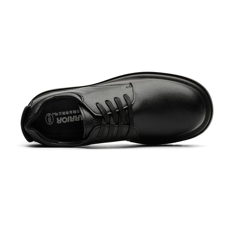 Ботинки WARRIOR Мужская повседневная обувь Low Топ Черный масляный воск Мужской - изображение 4