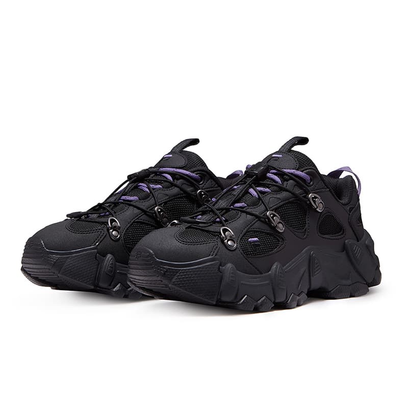 Кроссовки FILA FUSION exocet ii Лоу-топы Массивные кроссовки Женские Скачущий конь Черный - изображение 3