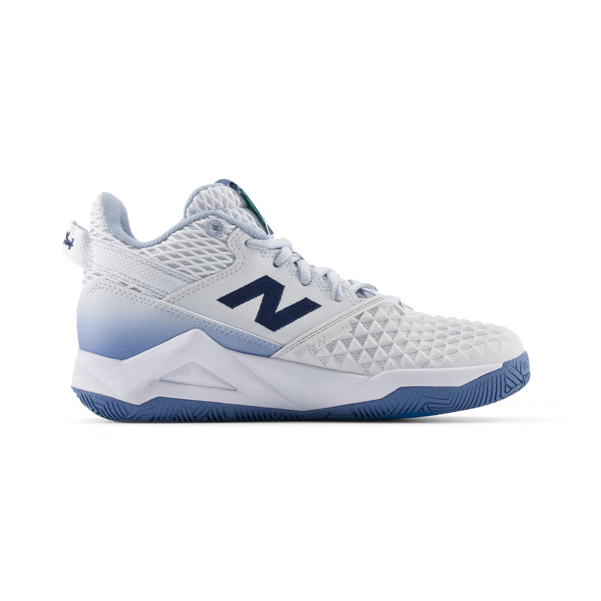 Кроссовки для тенниса New Balance Coco CG2 Теннисные кроссовки Низкий топ Блестящий синий и HERON синий Женские - изображение 2