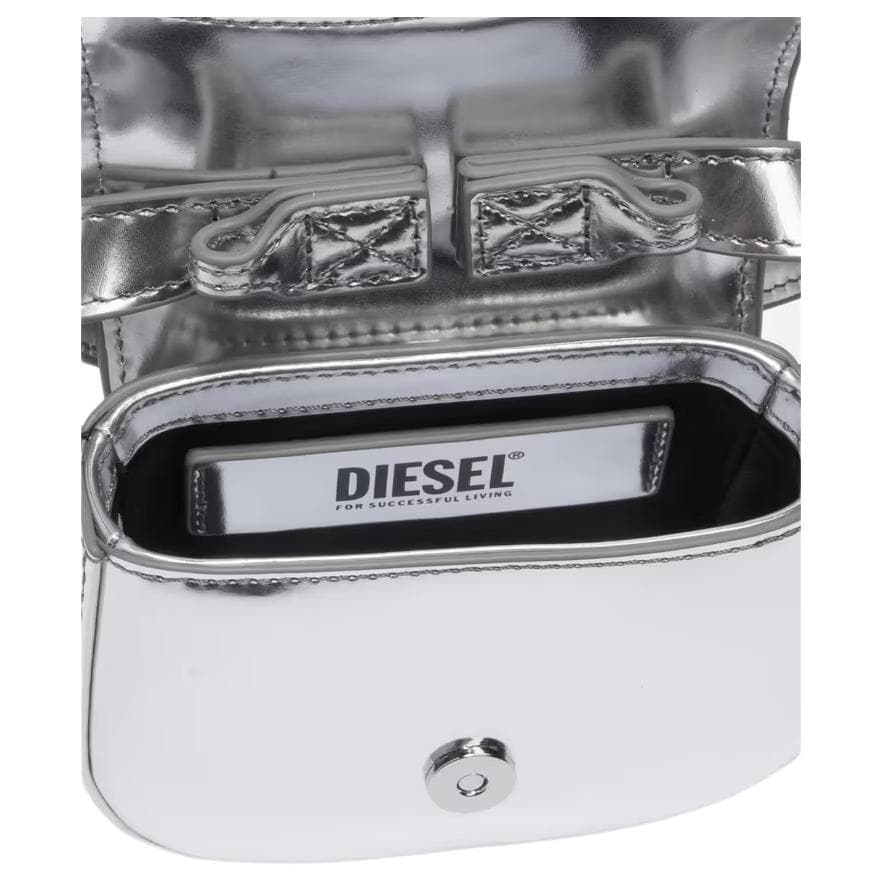 Сумка Diesel Кожа Сумки Мини-версия Women's Silver - изображение 5