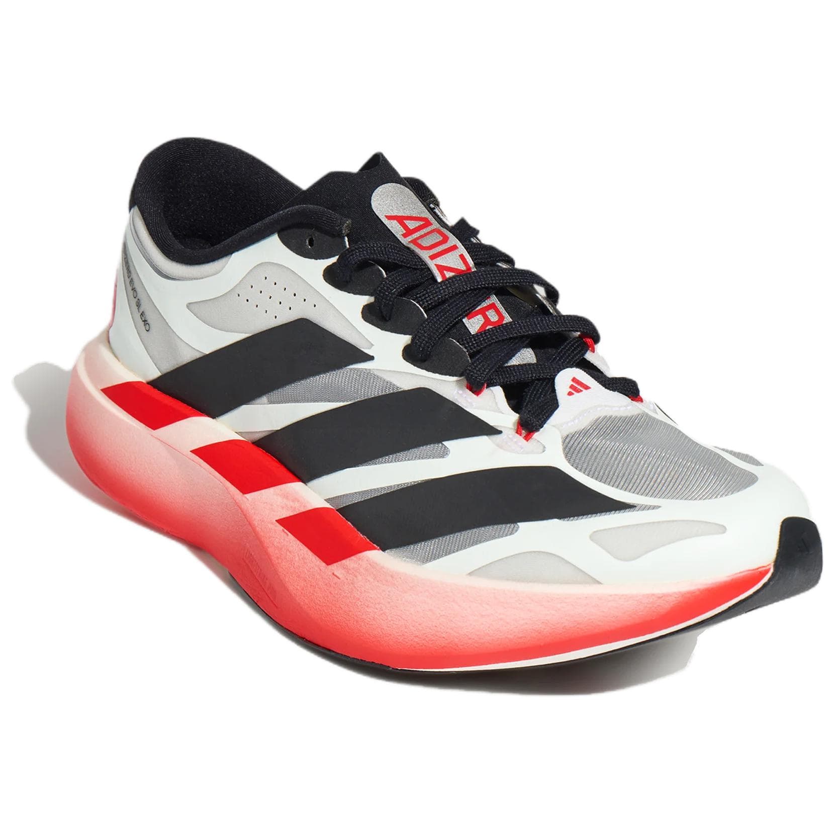 Кроссовки для бега Adidas Adizero Evo SL Беговые кроссовки Низкий Топ Черный Ярко-красный Кристально-белый Унисекс - изображение 3