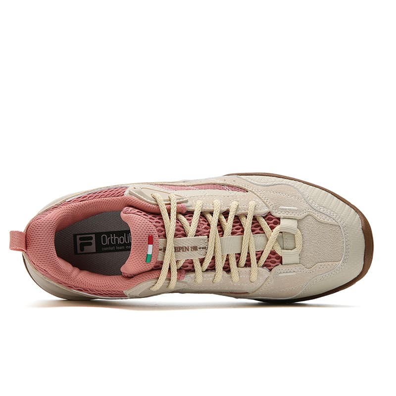 Кроссовки для бега FILA Viva Беговые кроссовки Low Топ Scroll Коричневый Красно-бурый Женские - изображение 4
