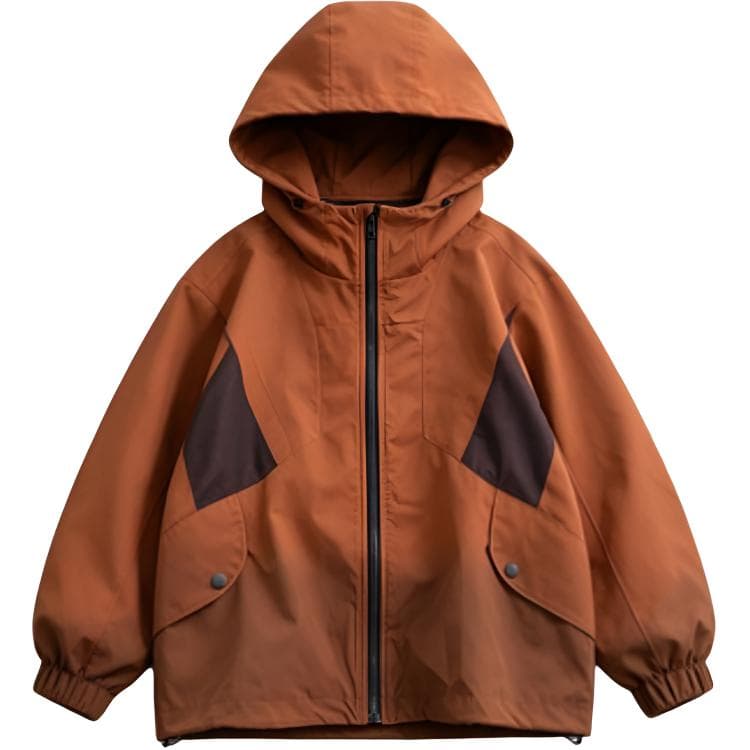 SHIBU LBQW8853 С капюшоном Градиентный Сетчатая ткань Ветровка Карамель Kids Туристическая одежда - изображение 1