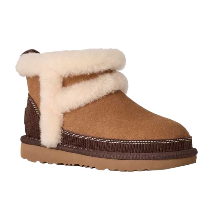 ugg Classic Novelty Детские утепленные и зимние ботинки Каштановый Kids - изображение 3