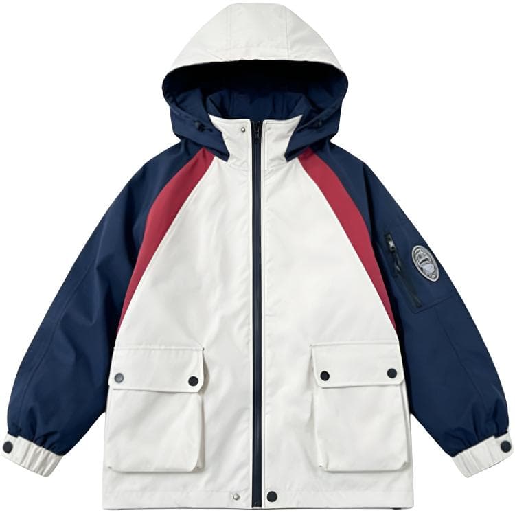 SHIBU LBDW8625 Трехцветный Многоцветный Multi Карман Ветровка 3 в 1 Белый Kids Туристическая одежда - изображение 1