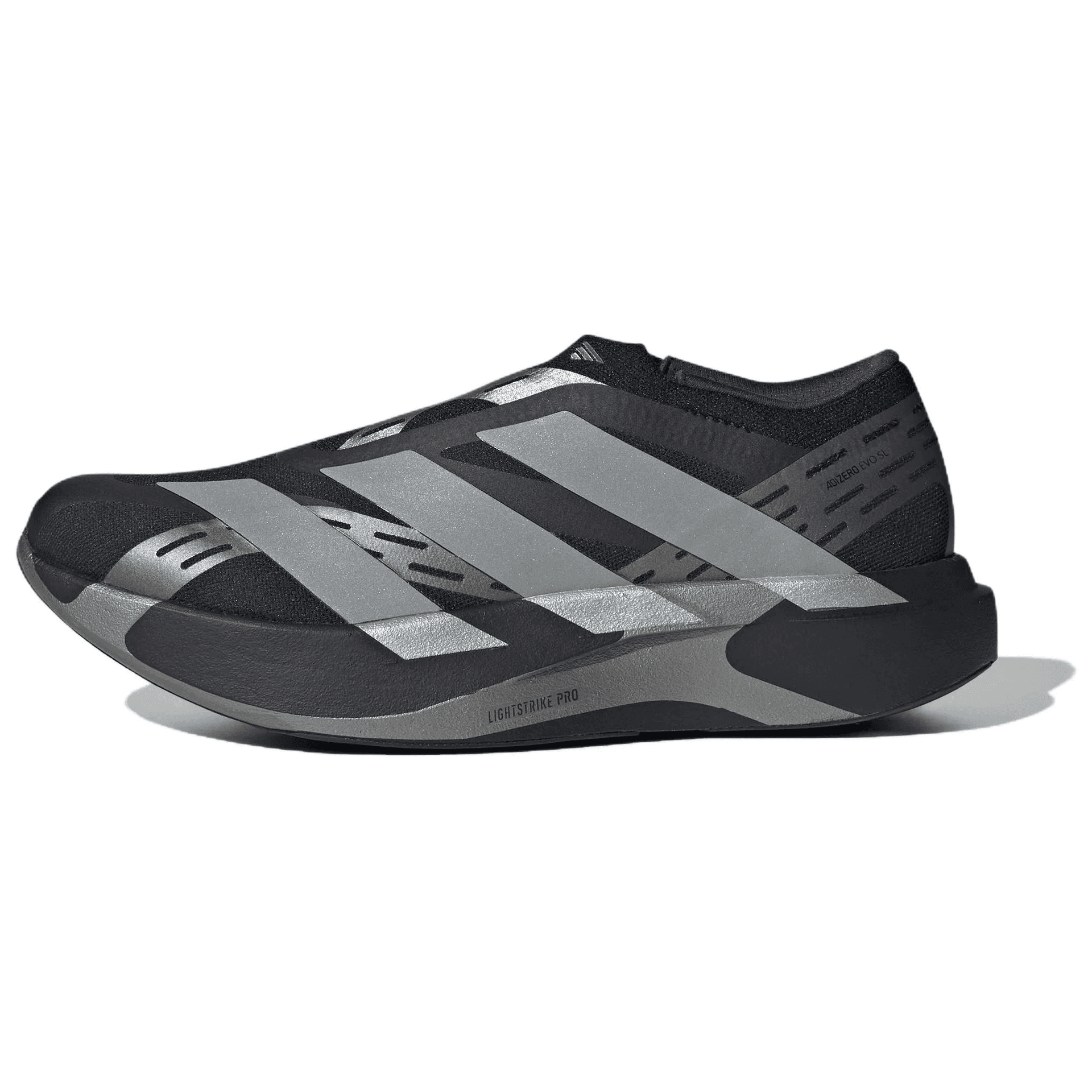 Кроссовки для бега Adidas Adizero Evo SL Беговые кроссовки Низкий Топ Черный Металлический Серебристый Ночной Металлический Серый Мужской - изображение 1