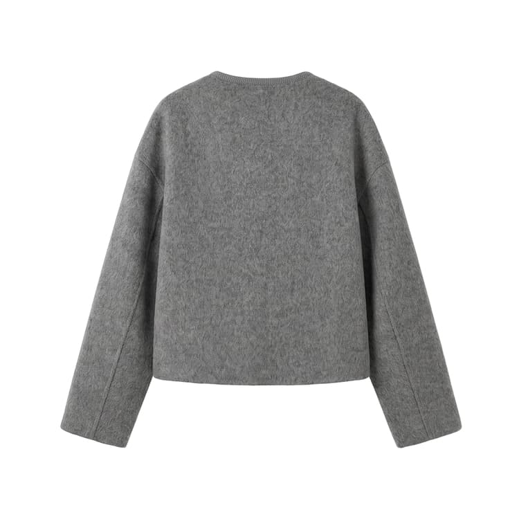 ELLE Светло-серый Женские Пальто - изображение 2