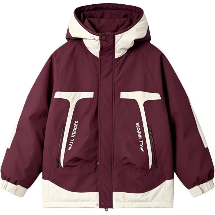 SHIBU LBDW8505 Фуксия Многоцветный С капюшоном С наполнителем Ветровка Kids Туристическая одежда - изображение 1