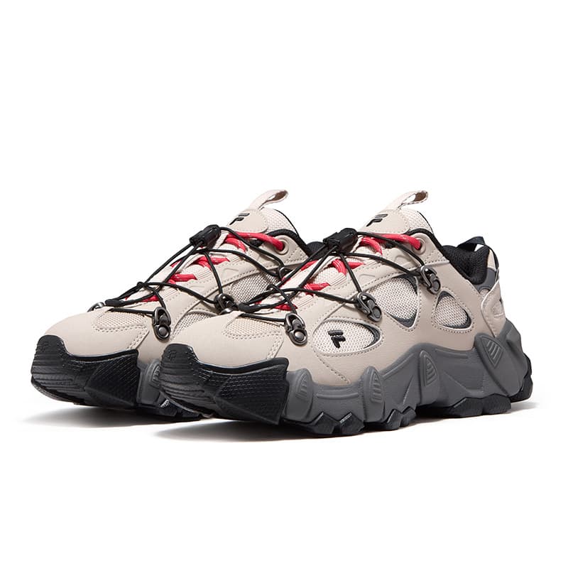 Кроссовки FILA FUSION Exocet Ii массивные кроссовки Low Top Миндально-молочный белый Перо-серый Женские - изображение 3