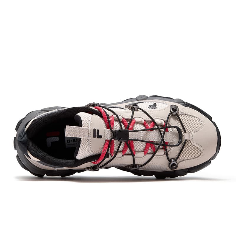 Кроссовки FILA FUSION Exocet Ii массивные кроссовки Low Top Миндально-молочный белый Перо-серый Женские - изображение 4