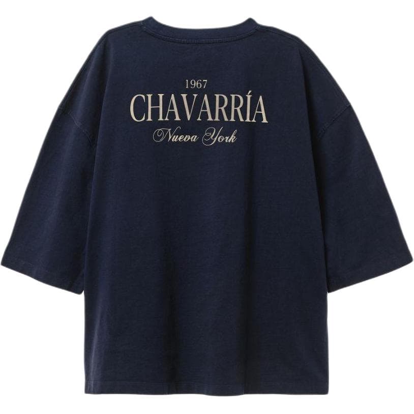 Футболка ZARA Морской Синий Мужская T-Рубашка - изображение 2