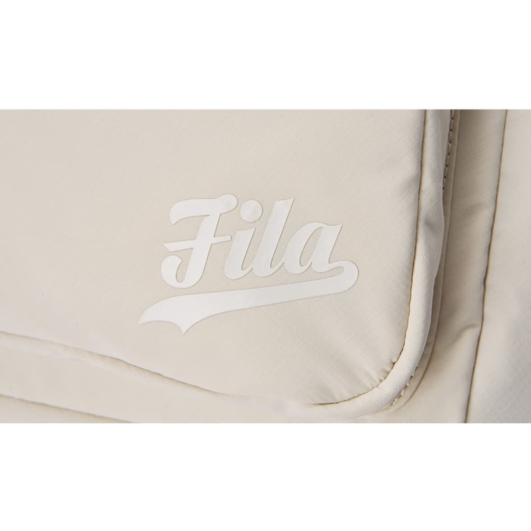 Рюкзак FILA FUSION Fila Fusion Life Однотонный модный логотип Ткань Рюкзак Унисекс Парный Белый - изображение 3